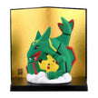 Pokemon - Pikachu and Rayquaza ceramic decoration