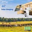 Solar Wireless Camera – 6MP Full Color Night Vision Outdoor Security Camera with 10x Zoom