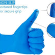 4mil Nitrile Exam Gloves 100 Pack – Heavy-Duty Powder-Free Latex-Free Disposable Gloves for Medical, Dental & Food Use