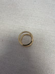 Standout Boutique Double Bar 18 K Gold Bond Ring