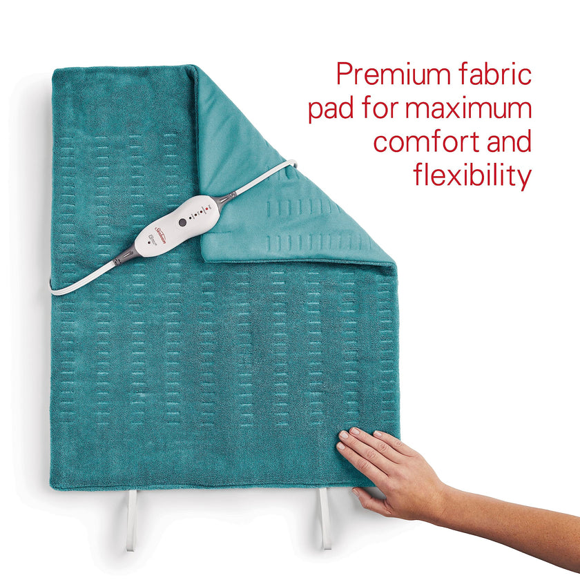 Sunbeam Premium XXL Size Heating Pad with Compact Storage | Electric Heating Pad for Back Pain & Larger Muscle Groups | 4 Heat Settings | 2 Hour Auto Shutoff | Moist Heat Option | 20 x 24 inch 🍁 All In One Marketplace Canada