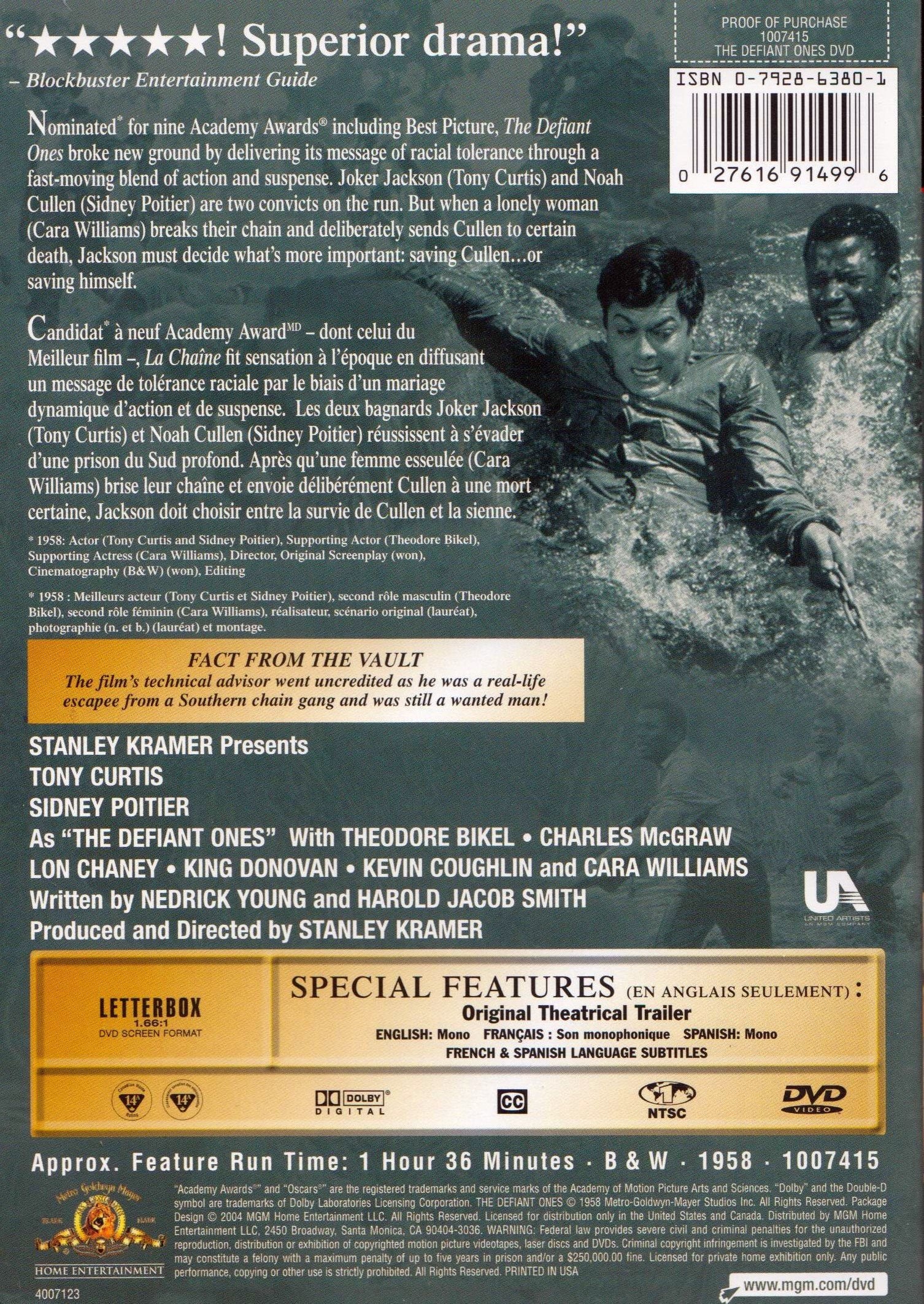 The Defiant Ones - DVD (Used)