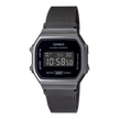 CASIO Iconic Go Retro Gunmetal case And Black | A168WEMB-1B