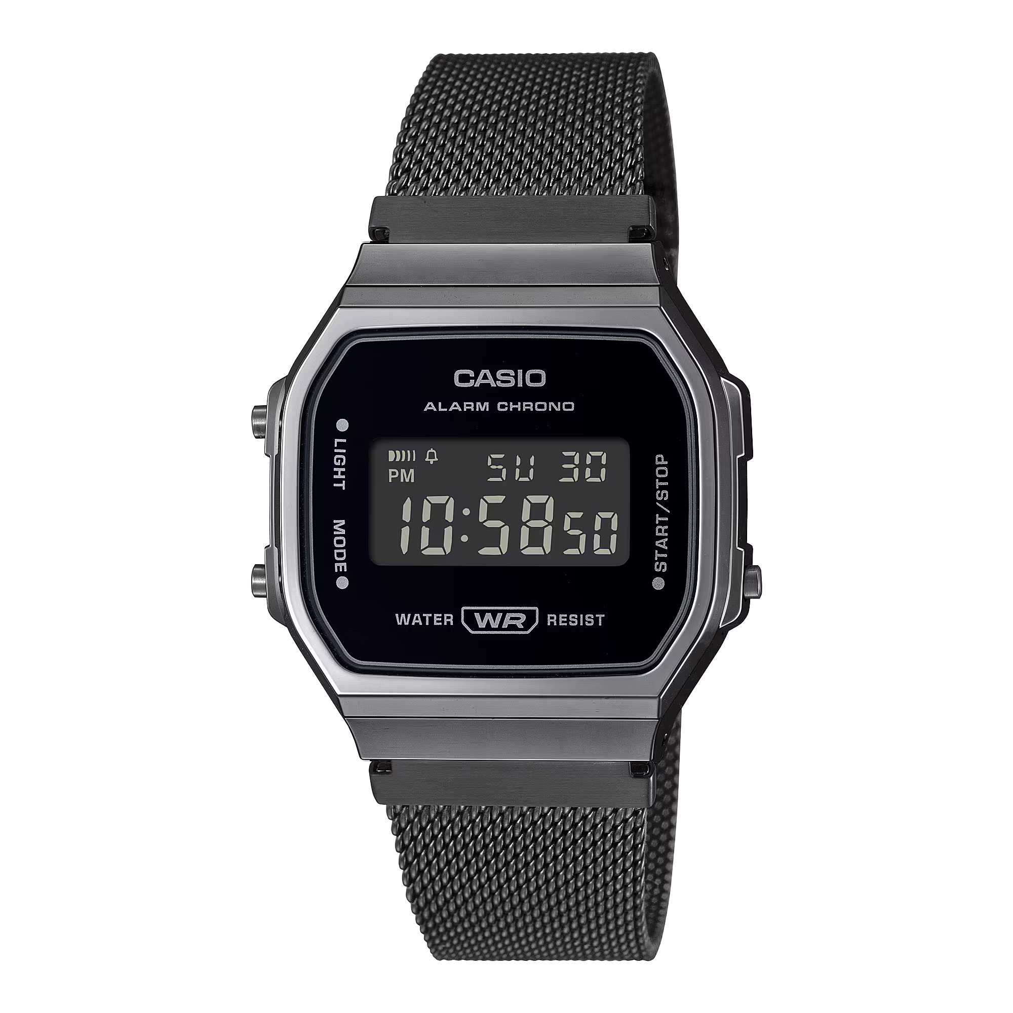 CASIO Iconic Go Retro Gunmetal case And Black | A168WEMB-1B