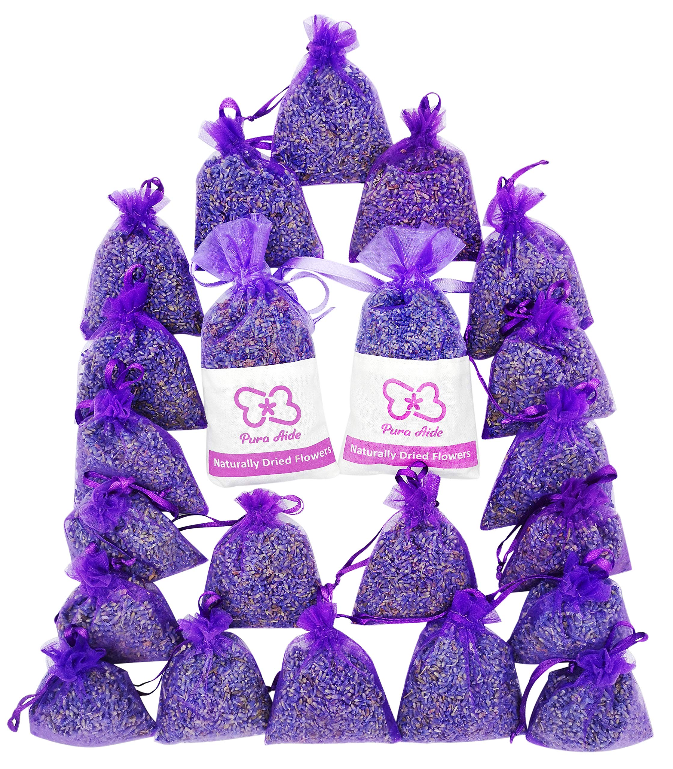 Pura Aide Lavender Sachets Pre-Filled for Refreshing Drawers Closets Dressers Shoe Boxes Wedding Toss Home Fragrance Fresh Scents (Pack of 22) 🍁 All In One Marketplace Canada