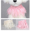 Pooch Accessory Feather Pearl Collar – Luxury Statement Collar for Dogs