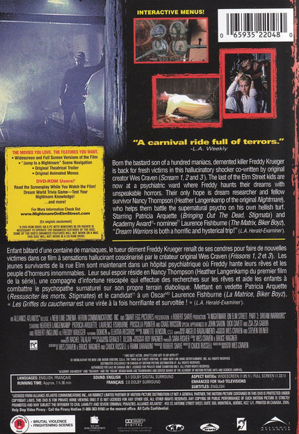 A Nightmare On Elm Street 3: Dream Warriors - DVD (Used)