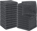 Utopia Towels Cotton Washcloths Set - 100% Ring Spun Cotton, Premium Quality Flannel Face Cloths, Highly Absorbent and Soft Feel Fingertip Towels (24 Pack, Grey) 🍁 All In One Marketplace Canada