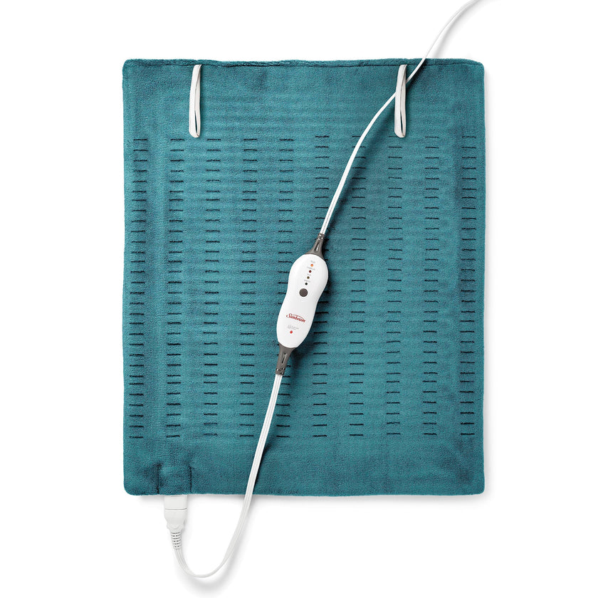 Sunbeam Premium XXL Size Heating Pad with Compact Storage | Electric Heating Pad for Back Pain & Larger Muscle Groups | 4 Heat Settings | 2 Hour Auto Shutoff | Moist Heat Option | 20 x 24 inch 🍁 All In One Marketplace Canada