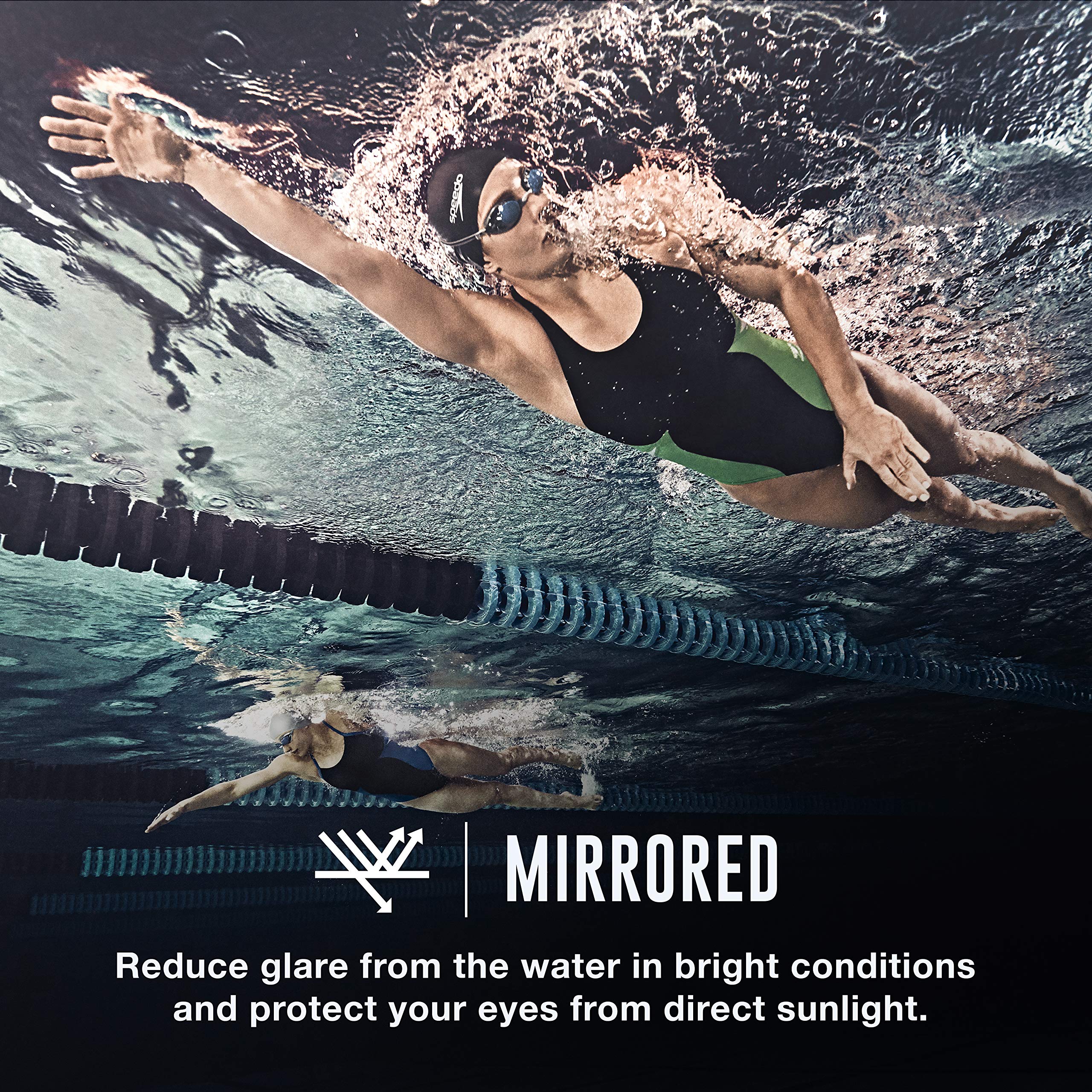 Speedo Women's Swim Goggles Mirrored Vanquisher 2.0 - Aqua, One Size 🍁 All In One Marketplace Canada