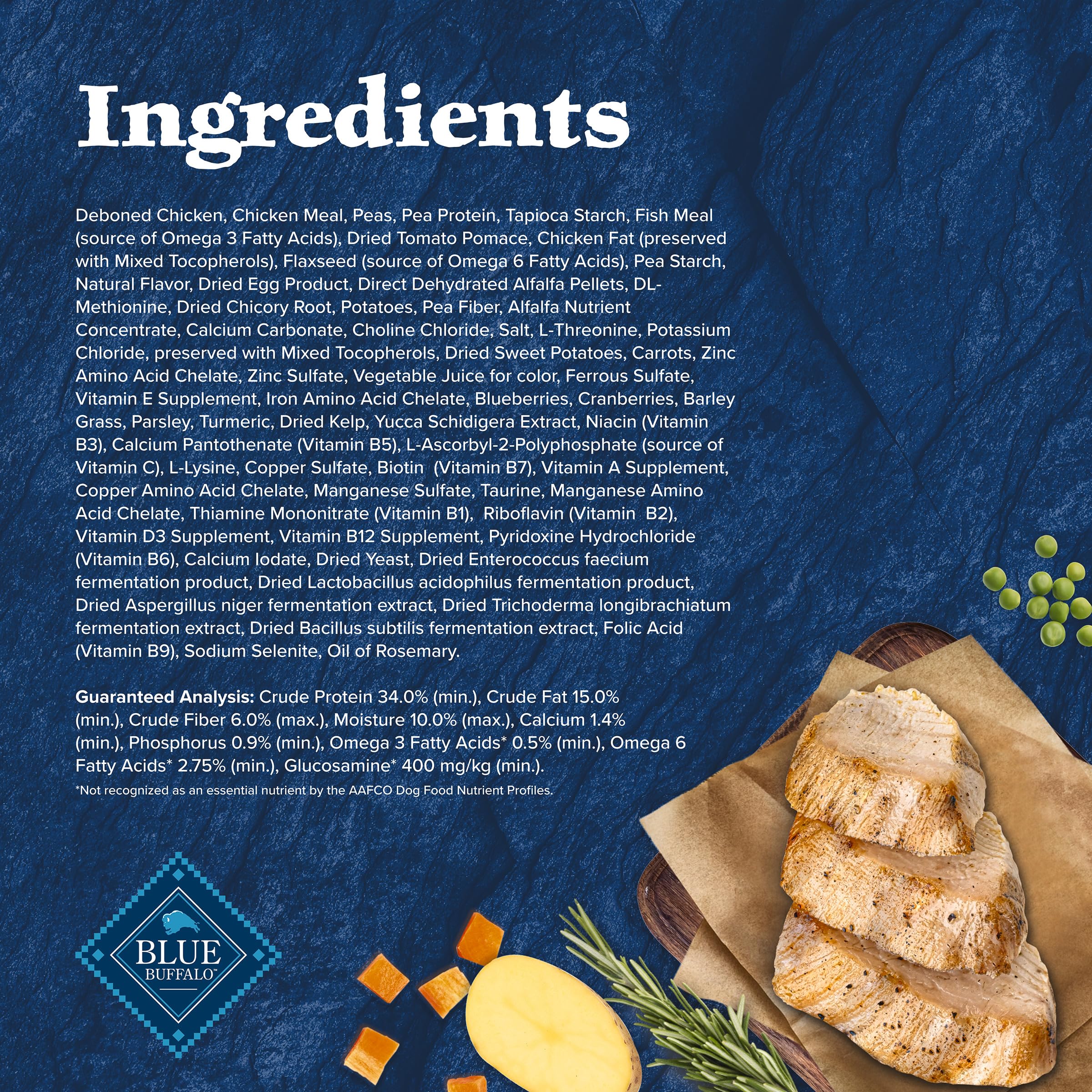 Blue Buffalo Wilderness with Chicken High-Protein Grain-Free Adult Dry Dog Food, 34g Protein, Supports Immunity with Antioxidant-Rich LifeSource Bits, Promotes Healthy Muscle Development, 24 lbs. 🍁 All In One Marketplace Canada