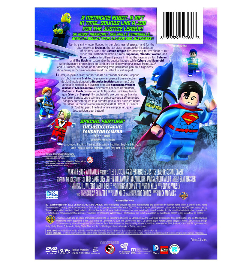 LEGO DC Comics Super Heroes: Justice League: Cosmic Clash [With Figurine] (Bilingual) - DVD