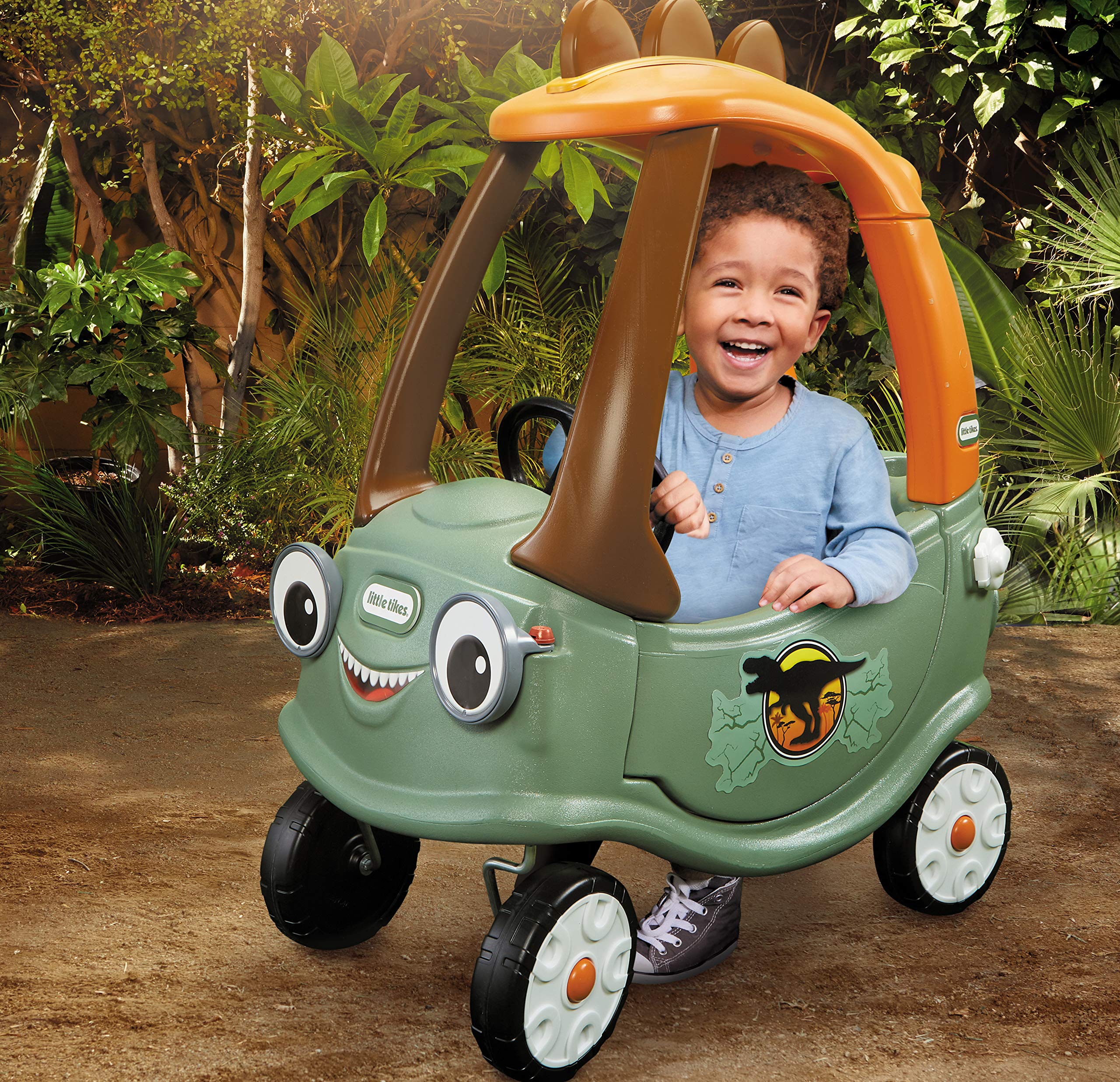 little tikes T-Rex Cozy Coupe by Dinosaur Ride-On Car for Kids, Multicolor Large 🍁 All In One Marketplace Canada