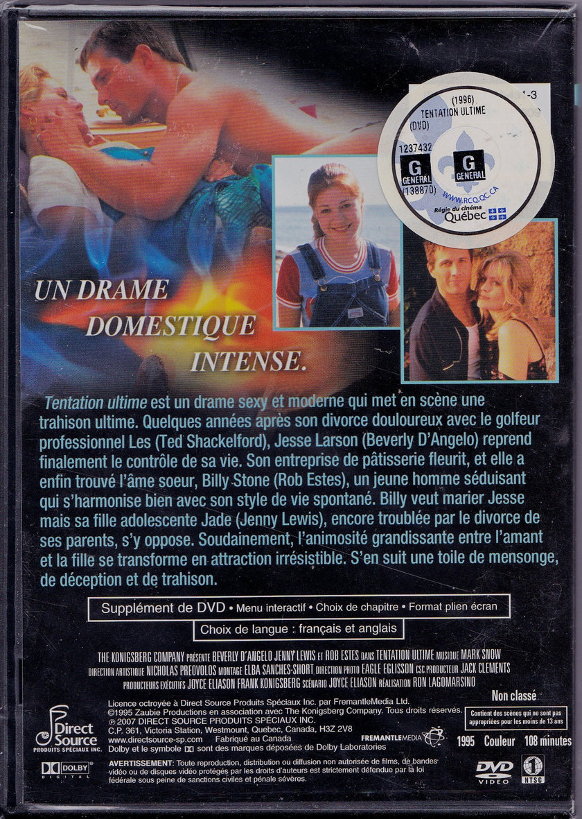Tentation Ultime - Sweet Temptation (English/French) 1996 (Full Screen) Régie au Québec (Cover French)