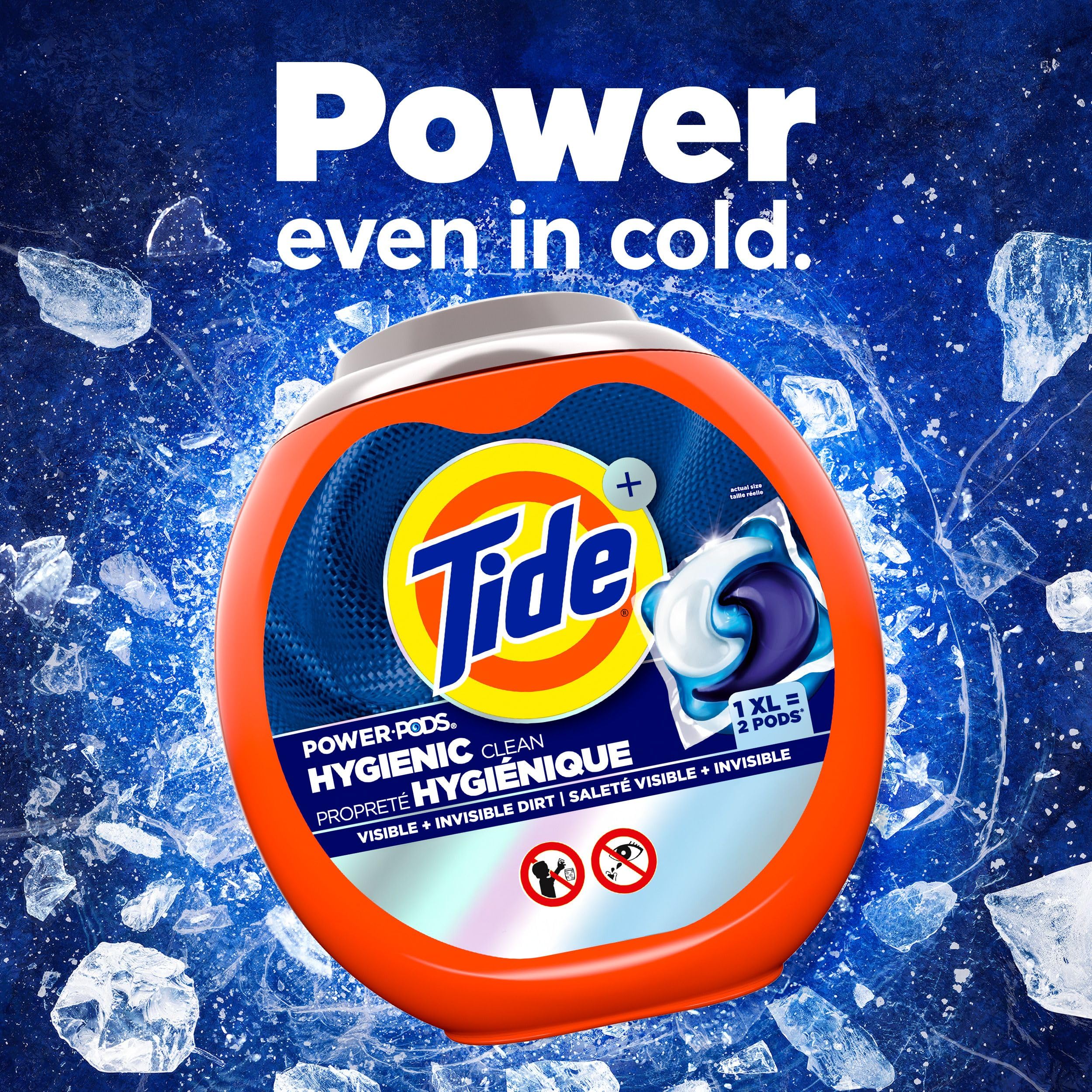 Tide Hygienic Clean Power PODS Laundry Detergent Pacs Original Scent Removes Visible and Invisible Dirt, 45 Count 🍁 All In One Marketplace Canada