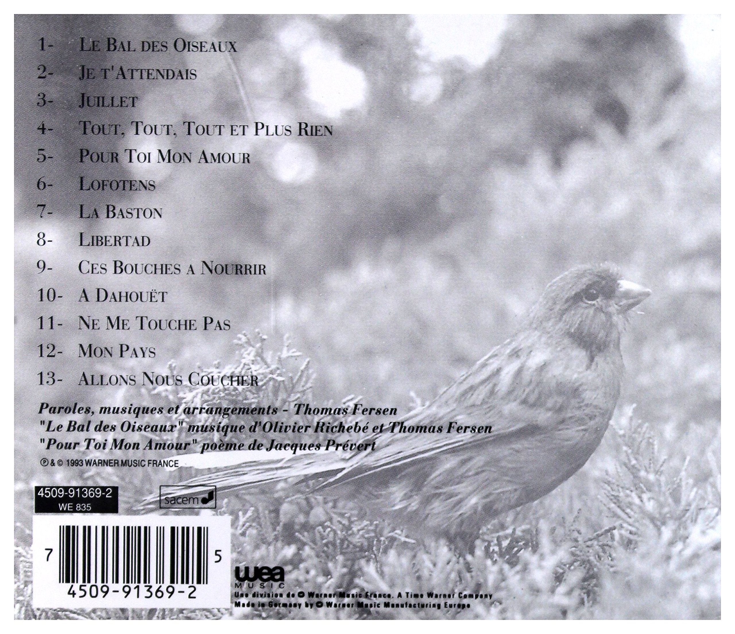 Thomas Fersen / Le Bal Des Oiseaux - CD (Used)