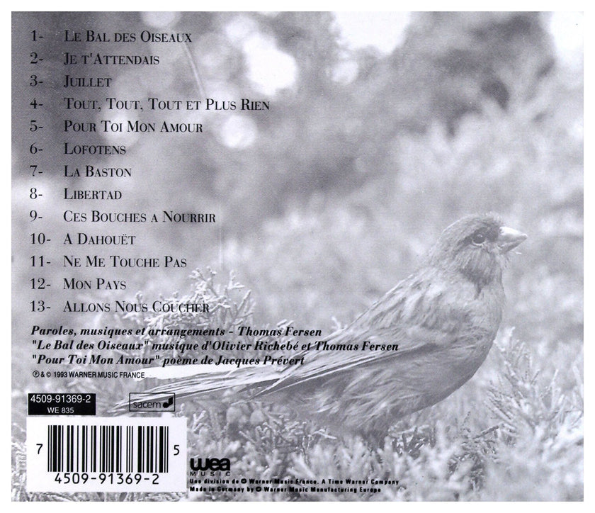 Thomas Fersen / Le Bal Des Oiseaux - CD (Used)