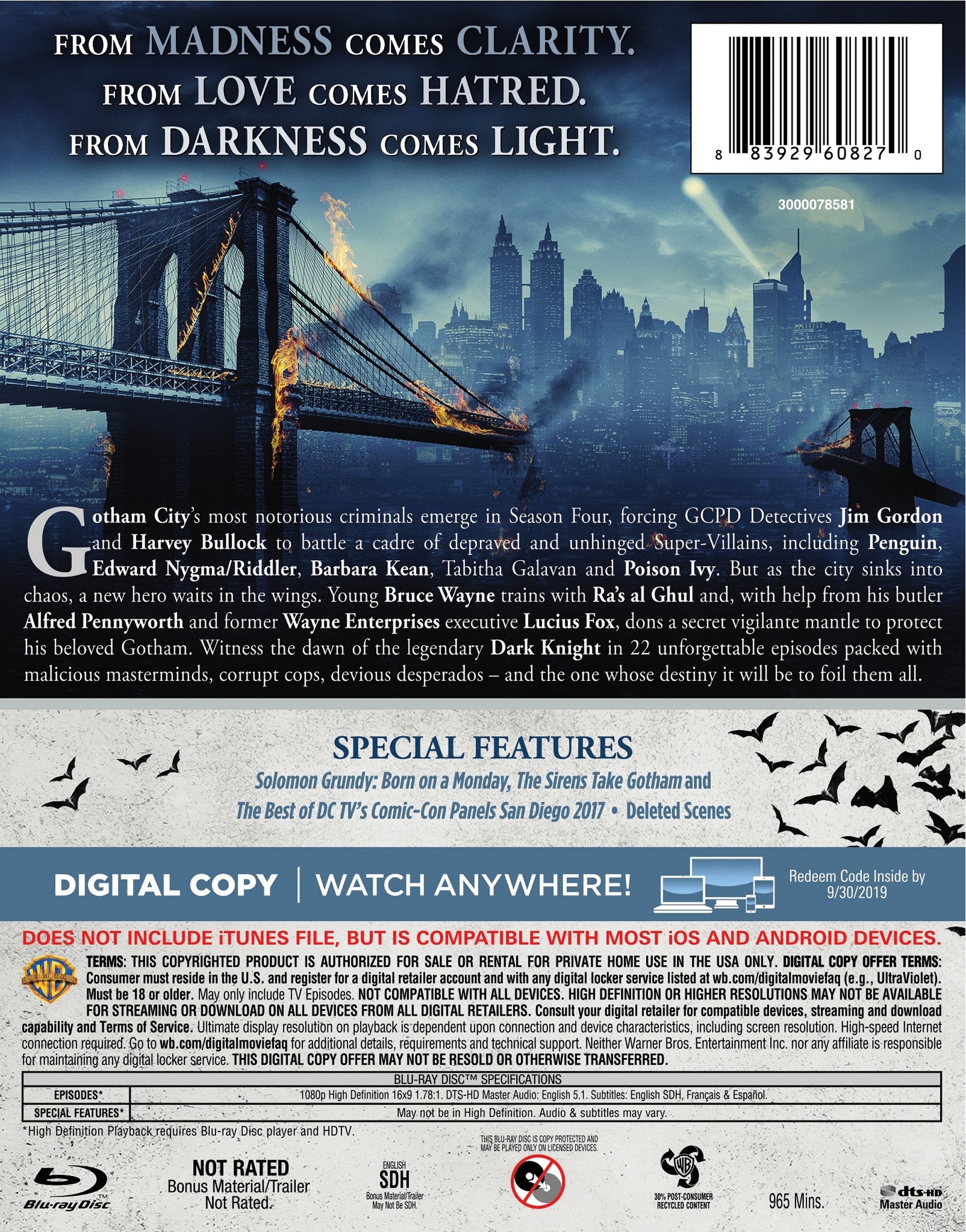 Gotham: The Complete Fourth Season (BD) [Blu-ray]