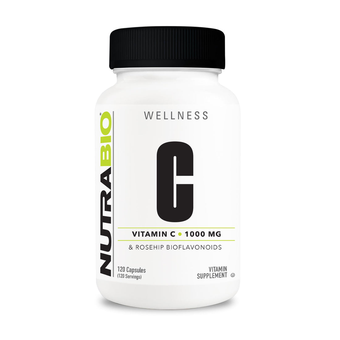 NutraBio Vitamin C 1000mg with Rose Hips