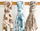 Mousseline de bambou bleuets