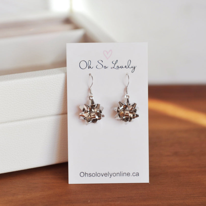 Party Bow Drop Earrings