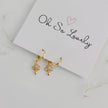 Meadow Mushroom Huggie Hoop Earrings