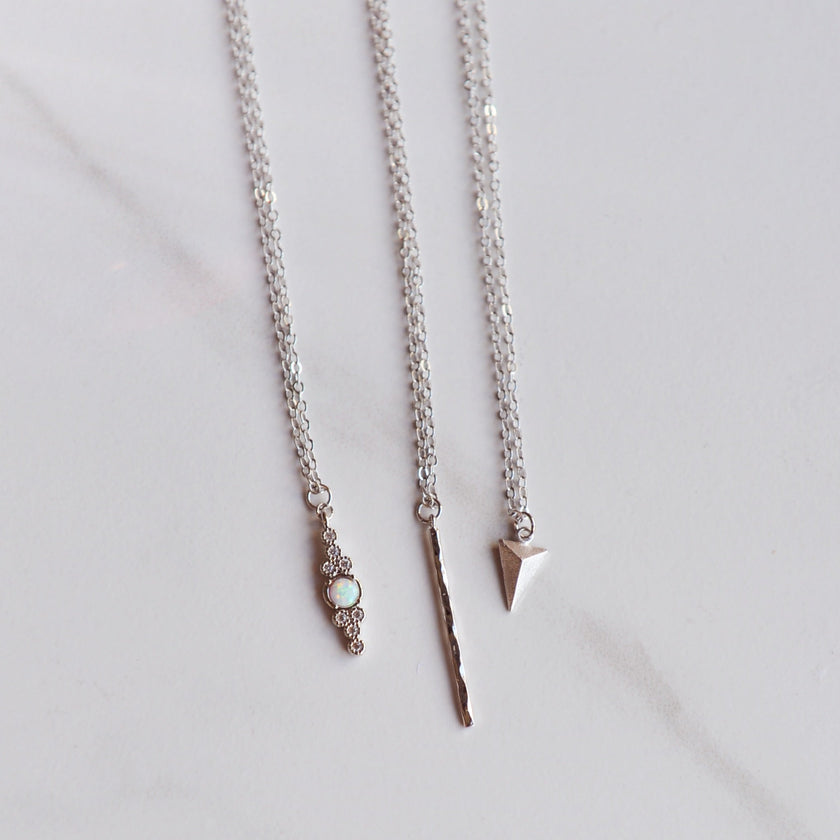 CLAIRE, Dainty Minimalist Geometric Everyday Necklace