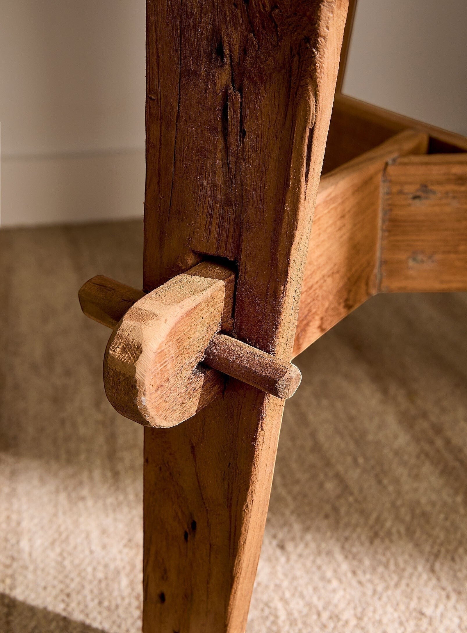 Table d'appoint Rembrandt en teck recyclé