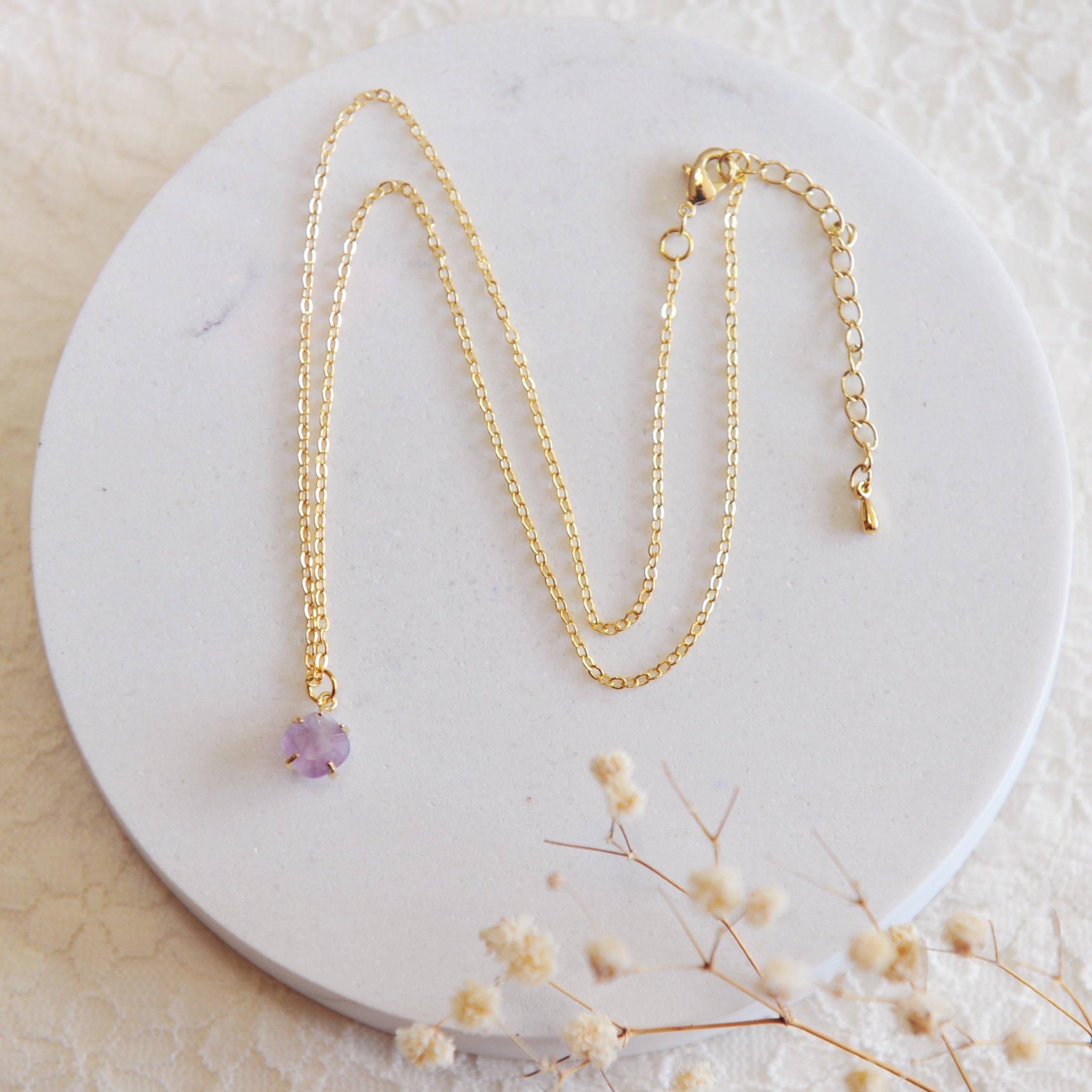 Amethyst Solitaire
