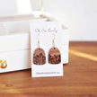Wildflowers Wood Drop Earrings