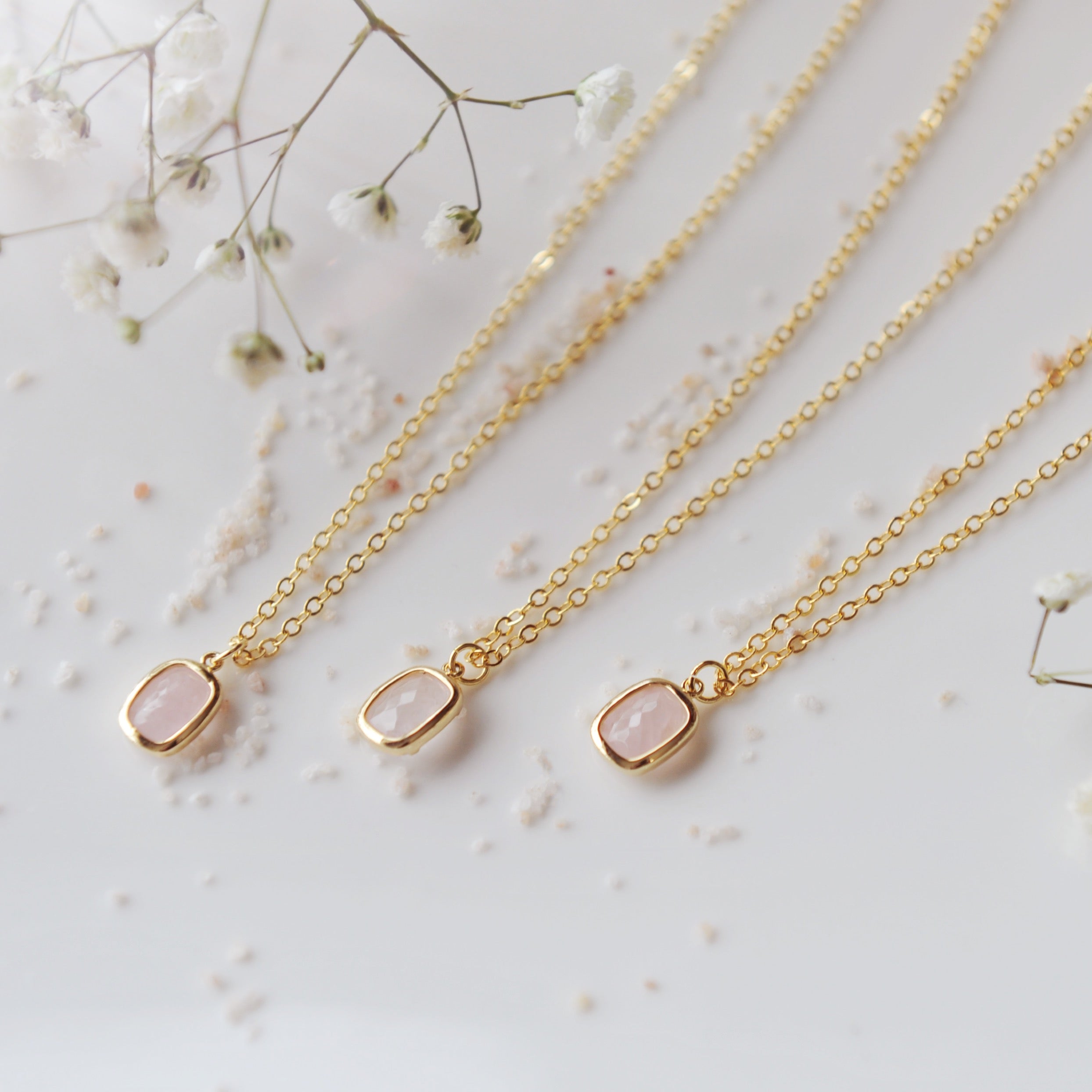 Faceted Gemstone Necklace
