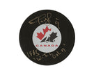 Shayne Corson Autographed Team Canada Autograph Model Puck Inscribed 