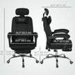 Brady Ergonomic Executive High Back Office Chair with Footrest and Lumbar Support-Black
