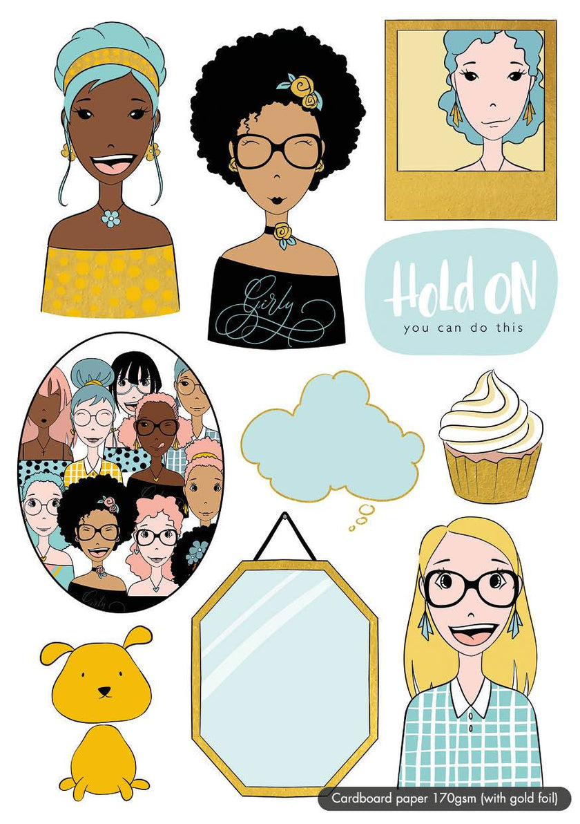 Karin Joan Die Cut Block Missees Collection 148x210mm 20 SH nr.03