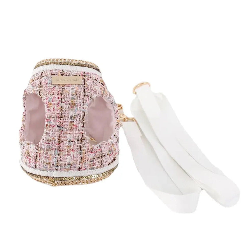 Dog Harness & Leash Set | Isabella Tweed Bow Walking Set