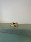 Standout Boutique Fire and Water Gold Ring
