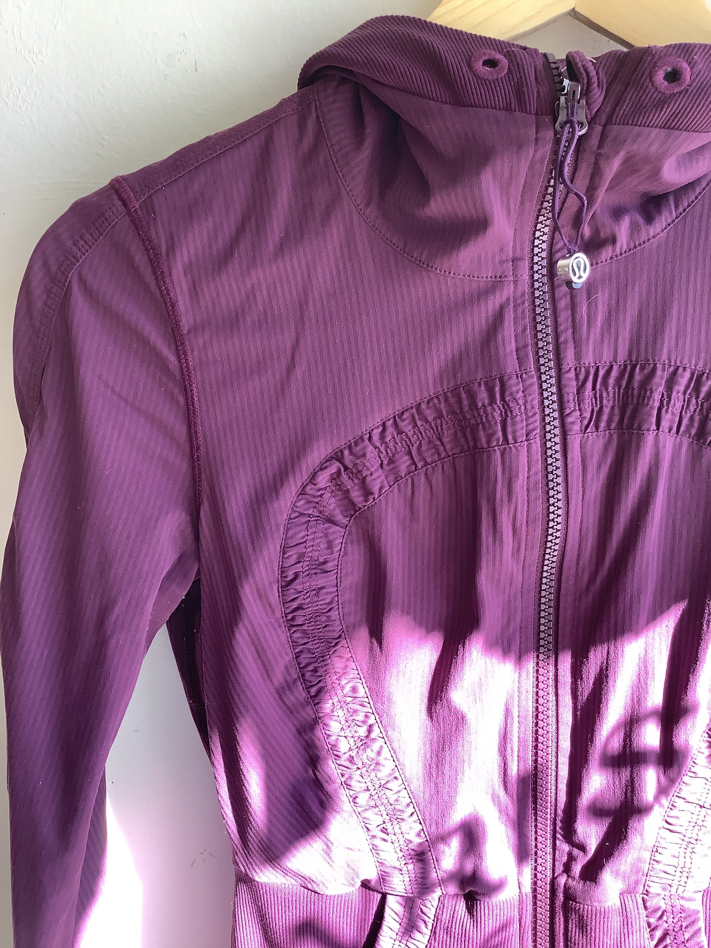 Lululemon Purple Hooded Zip-up Jacket