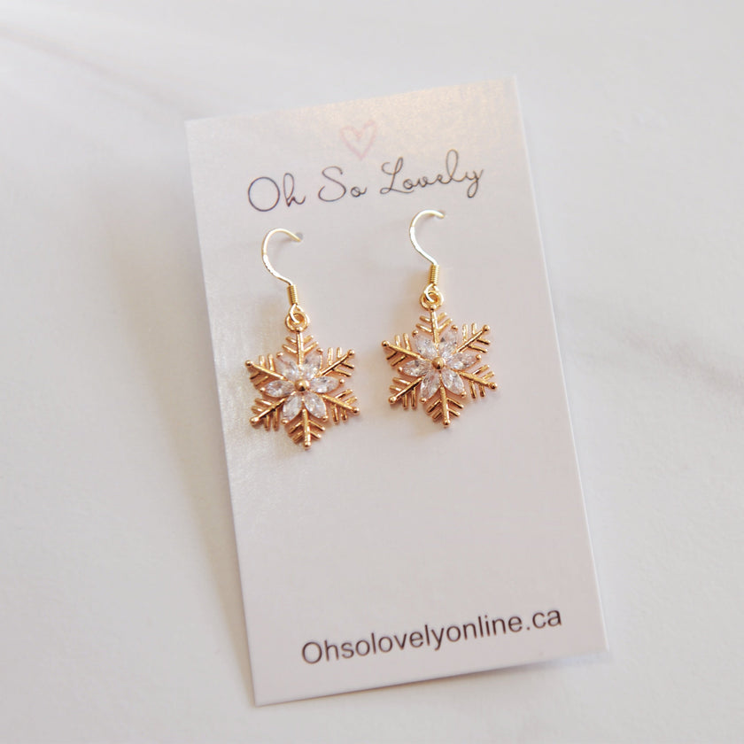 Paige Snowflake Earrings