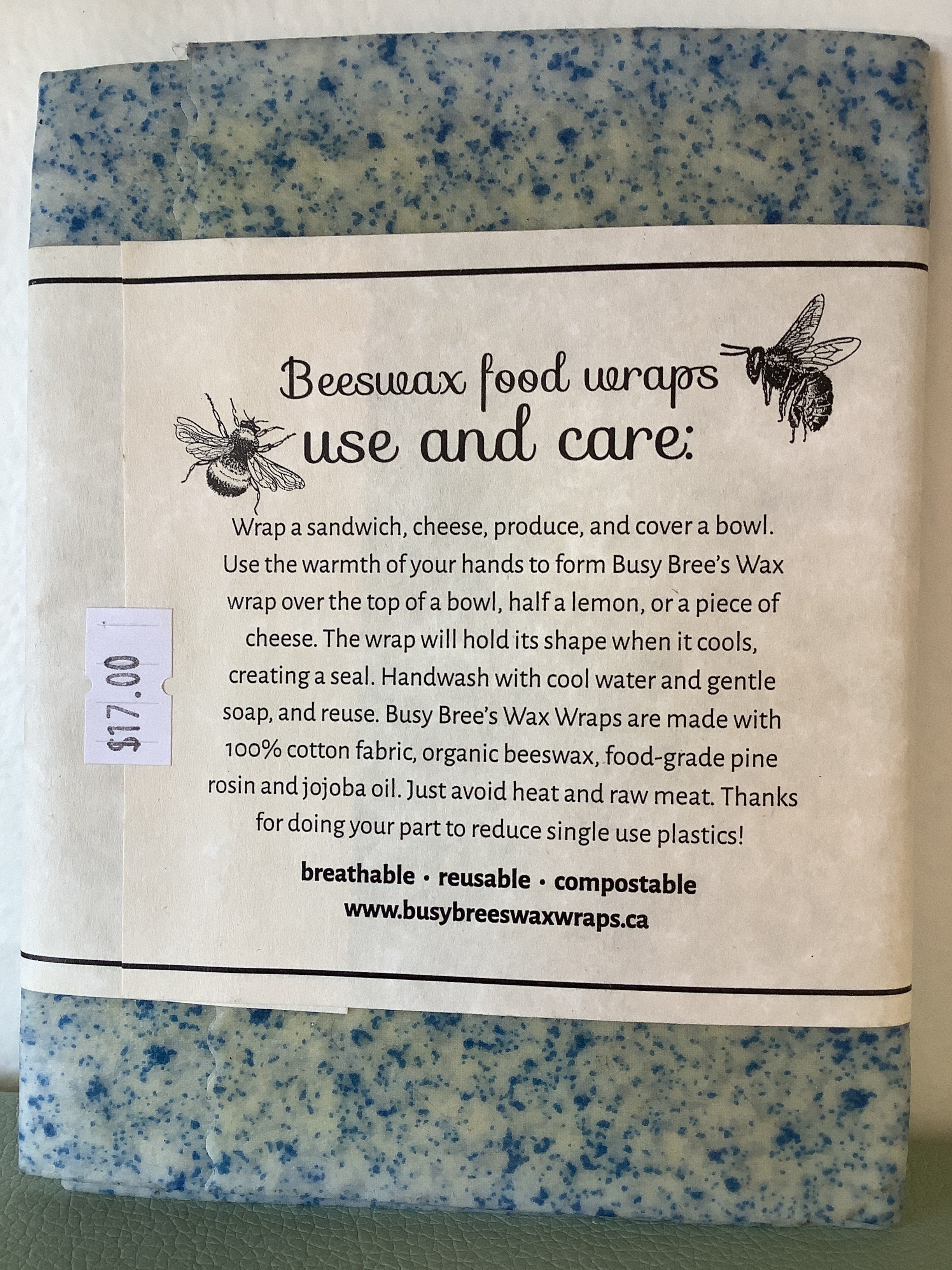 Busy Bree’s Wax Wraps Jumbo Wrap
