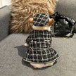 Dog Dress Coat & Hat Set | Chewnel Tweed Two-Piece Outfit