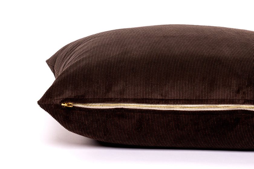 Chocolate Cord Cushion Cover
