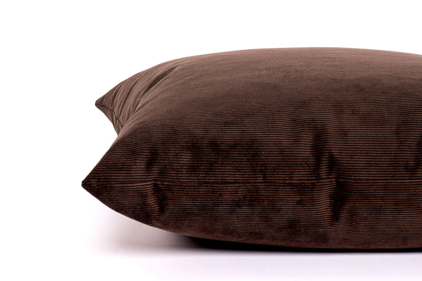 Chocolate Cord Cushion Cover