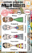 AALL and Create - A6 Stamp Set - The Gentlemen