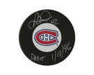 Darcy Tucker Autographed Montreal Canadiens Autograph Model Puck Inscribed 