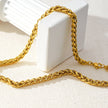 Style ABBOT: Interwoven Oval Hoop Chunky Necklace