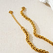 Style ABBOT: Interwoven Oval Hoop Chunky Necklace
