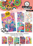 ABM Collage Paper Funky Florals Art By Marlene 210x294x8mm 20 Sheets