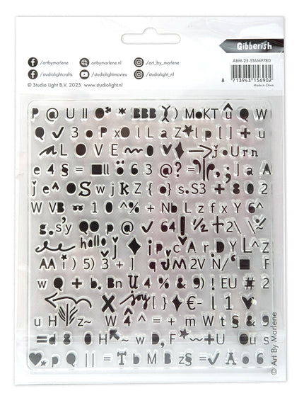 ABM Clear Stamp Gibberish Art By Marlene 1 PC