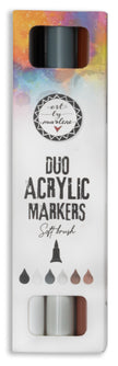 ABM Duo Acrylic Markers Browns Essentials 3 PC