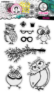ABM Clear Stamp Owlicious Signature Collection 148x210x3mm 9 PC nr.637